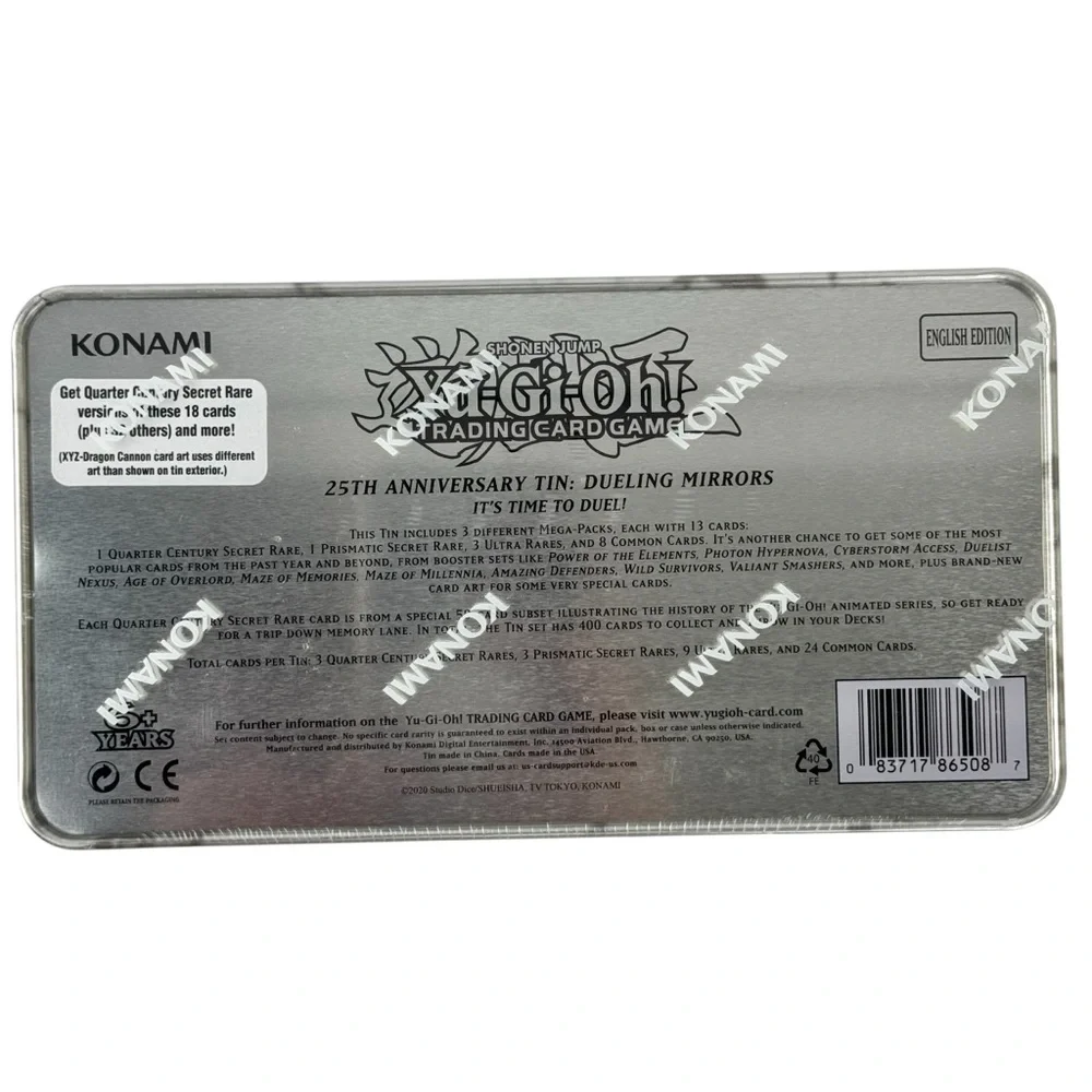 Yu-Gi-Oh! 25th Anniversary Tin Dueling Mirrors Factory Sealed